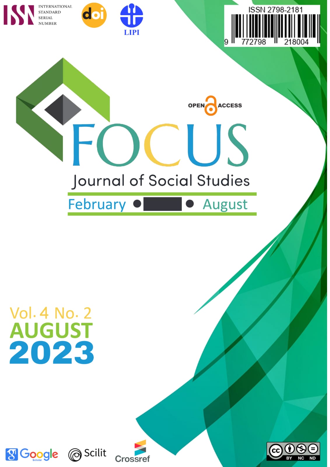 					View Vol. 4 No. 2 (2023): FOCUS: Journal of Social Studies
				
